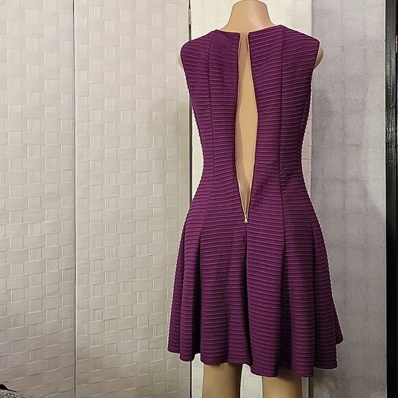 BRAND NEW GABBY SKYE SLEEVELESS ROUNDNECK LINE GOLD ZIP CLOSURE  DRESS - Picture 7 of 15